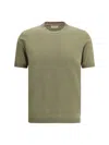Brooksfield Knit T-shirt In Green