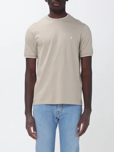 Brooksfield T-shirt  Men Color Kaki In Animal Print