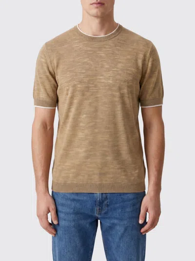 Brooksfield T-shirt Men Color Beige In Nude