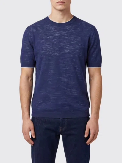 Brooksfield T-shirt Men Color Indigo In Purple