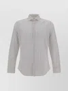 BROOKSFIELD VERTICAL STRIPE COTTON SHIRT WITH CUFFED SLEEVES