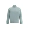 Brooksfield Virgin Wool Turtleneck Sweater In Blue