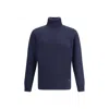 Brooksfield Virgin Wool Turtleneck Sweater In Blue