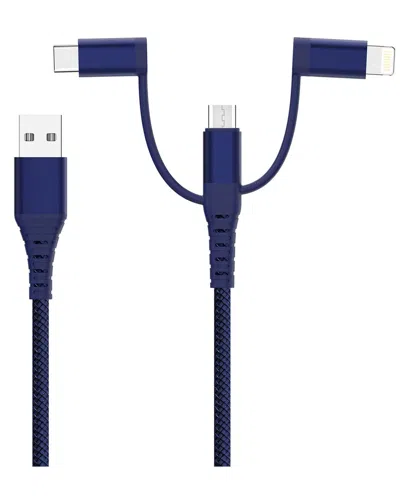 Brookstone 10ft Tri-tip Cable In Blue