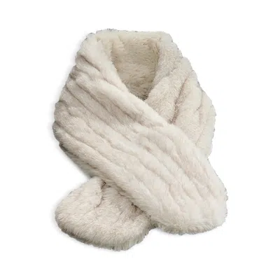 Brookstone Faux Fur Weighted Neck Warmer In Neutral