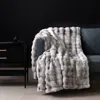 Brookstone Luxe Faux Fur Heated Throw Blanket - Exclusive In Neutral