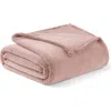 Brookstone Nap Plush Throw Blanket In Pink