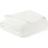 Brookstone Nap Plush Throw Blanket In White