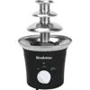 Brookstone Nostalgia 3-tier Electric Chocolate Fondue Fountain Machine In Black
