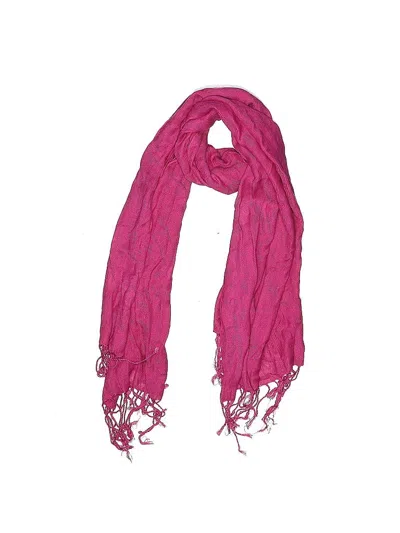 Pre-owned Brookstone Scarf In Pink