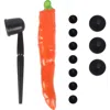 Brookstone Snowman Building Kit In Black