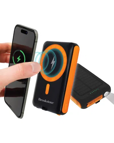 Brookstone Solar Powered 5000mah Power Bank In Multi