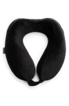 Brookstone Ultra Dorm Memory Foam Neck Pillow In Black