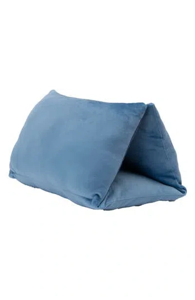 Brookstone Warm Hug Pillow In Blue