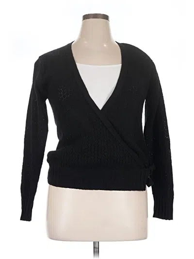 Pre-owned Brora Cashmere Cardigan Sweater In Black