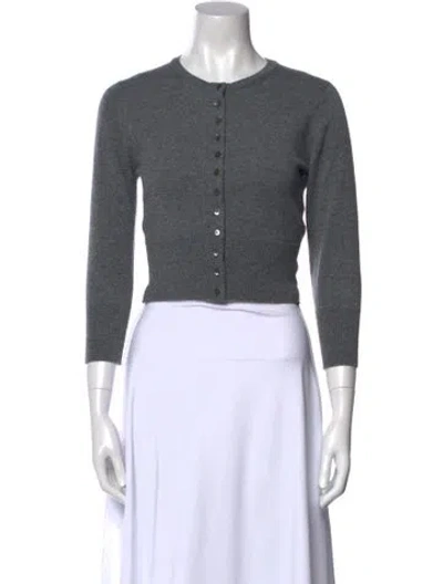 Pre-owned Brora Cashmere Crew Neck Sweater In Gray