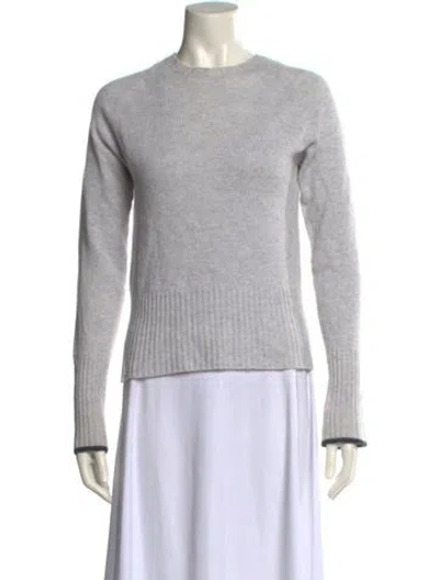 Pre-owned Brora Cashmere Crew Neck Sweater In Gray