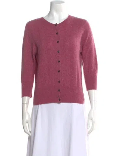 Pre-owned Brora Cashmere Crew Neck Sweater In Pink