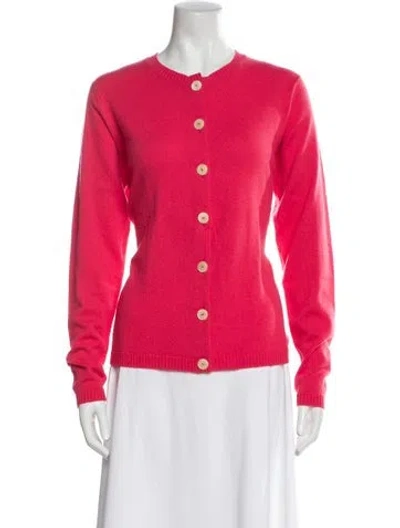 Pre-owned Brora Cashmere Crew Neck Sweater In Red