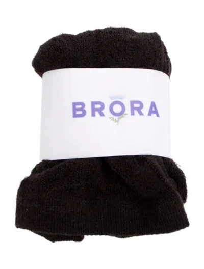 Pre-owned Brora Cashmere Knitted Hosiery In Brown