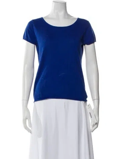 Pre-owned Brora Crew Neck Short Sleeve T-shirt In Blue