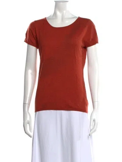 Pre-owned Brora Crew Neck Short Sleeve T-shirt In Orange