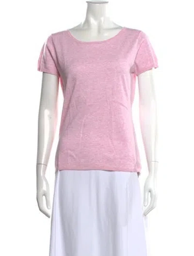 Pre-owned Brora Crew Neck Short Sleeve T-shirt W/ Tags In Pink