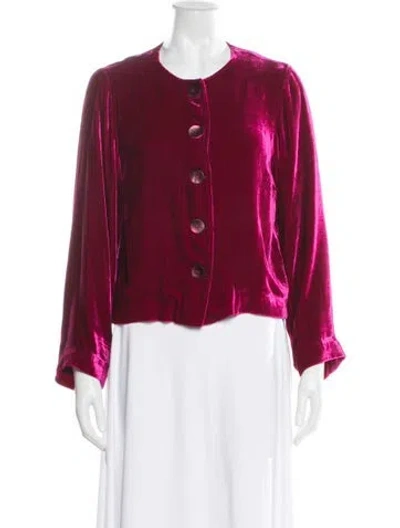 Pre-owned Brora Jacket In Red