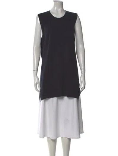 Pre-owned Brora Merino Wool Crew Neck Sweater In Gray