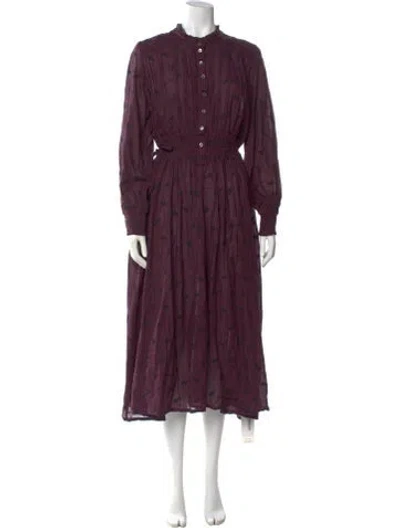 Pre-owned Brora Printed Long Dress In Multi