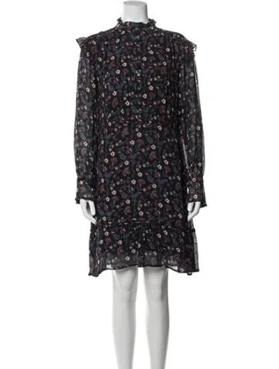 Pre-owned Brora Silk Mini Dress In Blue