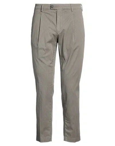 Bro-ship Bro Ship Man Pants Grey Size 35 Cotton, Elastane In Gray