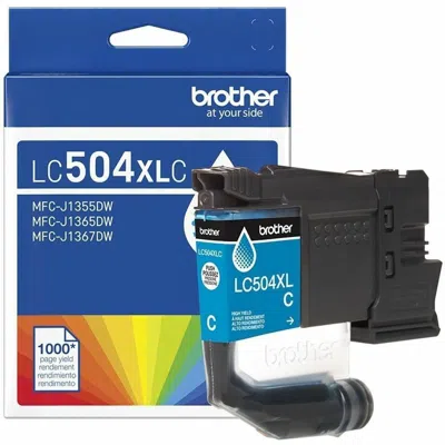 Brother Genuine Lc504xlc High Yield Cyan In Blue