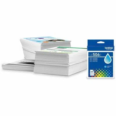 Brother Genuine Lc506c Standard Yield Cyan In Blue