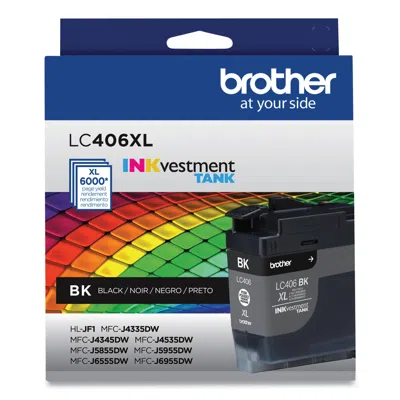 Brother Inkvestment Lc406xlbk Original Ink In Multi