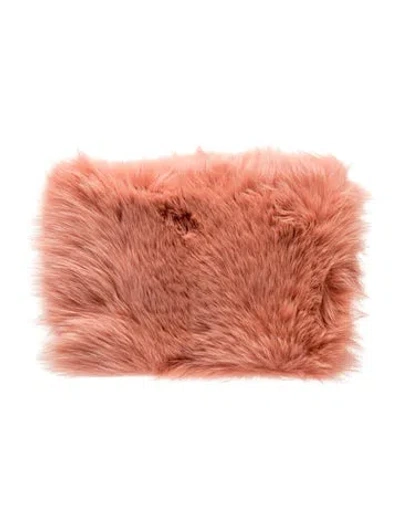 Pre-owned Brother Vellies Fur Evening Bag In Pink
