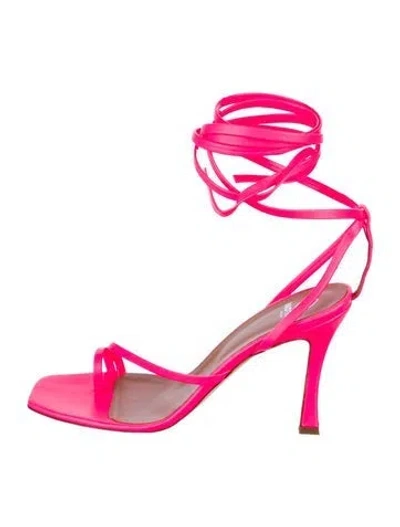 Pre-owned Brother Vellies Leather Sandals In Pink