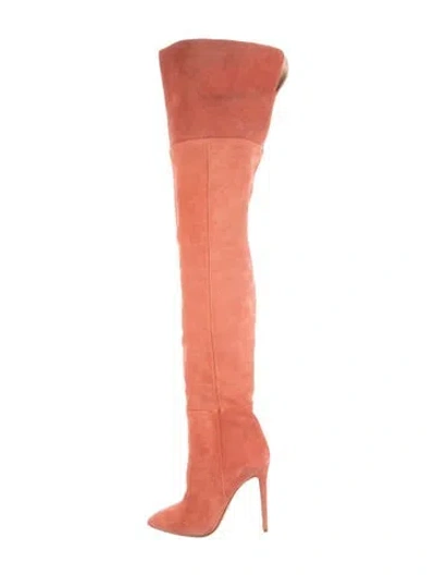 Pre-owned Brother Vellies Suede Boots In Pink