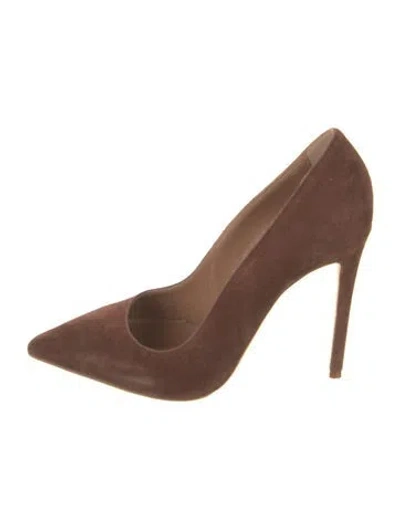 Pre-owned Brother Vellies Suede Pumps In Brown