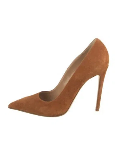 Pre-owned Brother Vellies Suede Pumps In Brown
