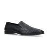 Brotini Croc-embossed Leather Loafers