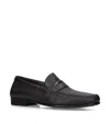 BROTINI CROC TRIM LEATHER FLEX LOAFERS