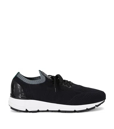 Brotini Knitted Low-top Sneakers In Black