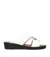 Brotini Leather Adria Sandals In White