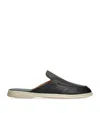 Brotini Leather Mules In Black