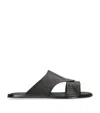 Brotini Leather Two-strap Sandals In Brown