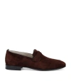 BROTINI SUEDE PENNY LOAFERS