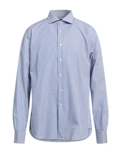 Brouback Man Shirt Blue Size 17 Cotton