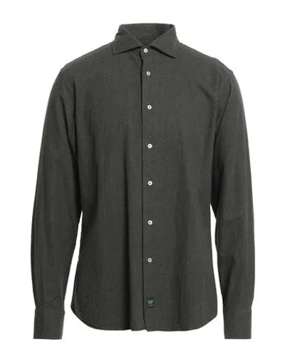 Brouback Man Shirt Military Green Size 16 ½ Cotton