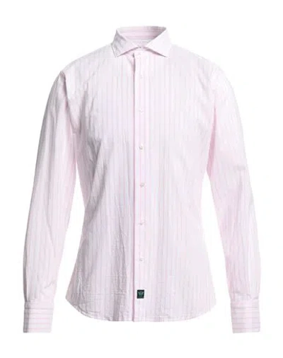 Brouback Man Shirt Pink Size 16 ½ Cotton, Linen